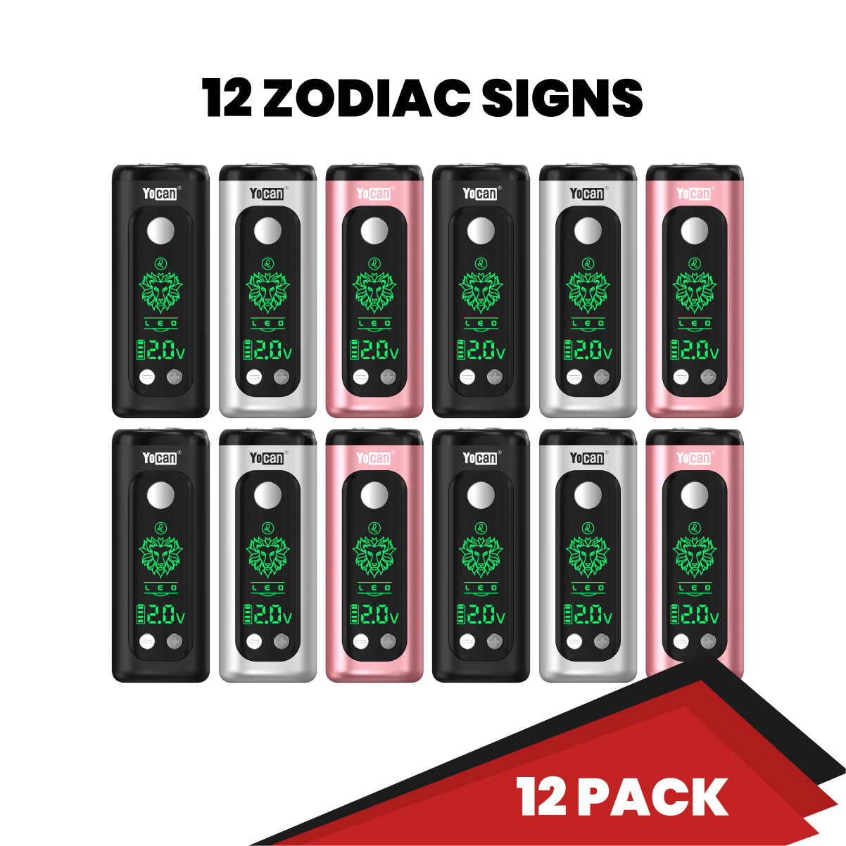 Yocan Kodo Plus Zodiac Edition - all zodiac signs - 12 Pack-wh