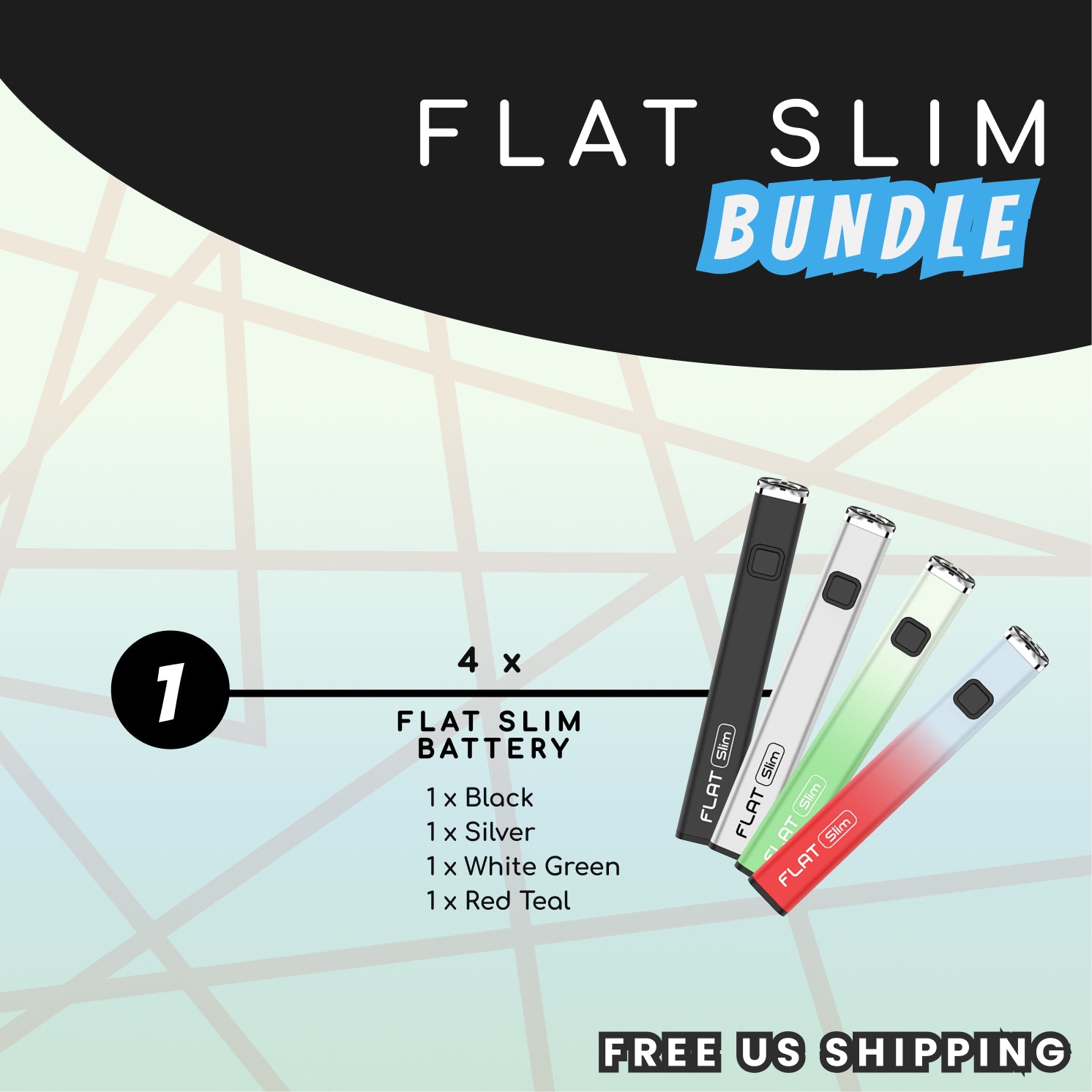 Yocan FLAT Slim Quad Bundle - BSWR