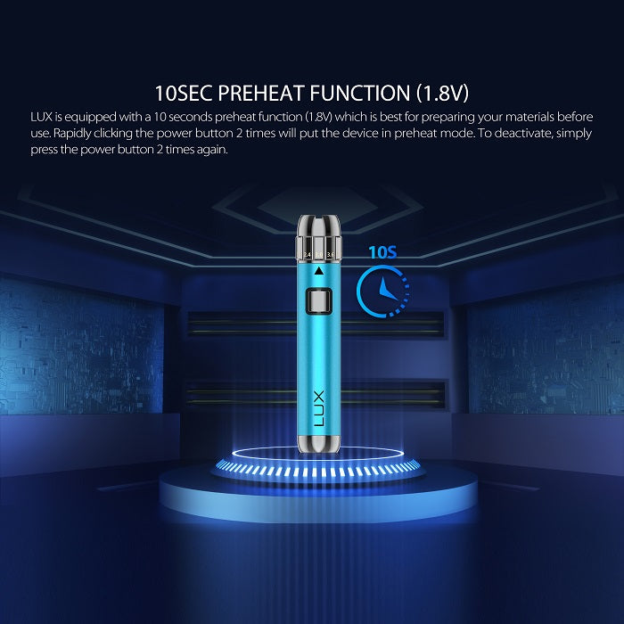 Yocan LUX 510 Threaded Vape Pen Battery features