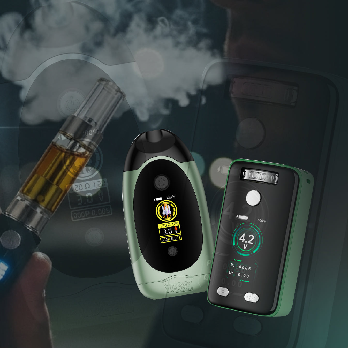 5 Cool 510 Thread Battery Designs Yocan Vaporizer 5 Cool 510 Thread Battery Designs Yocan Vaporizer