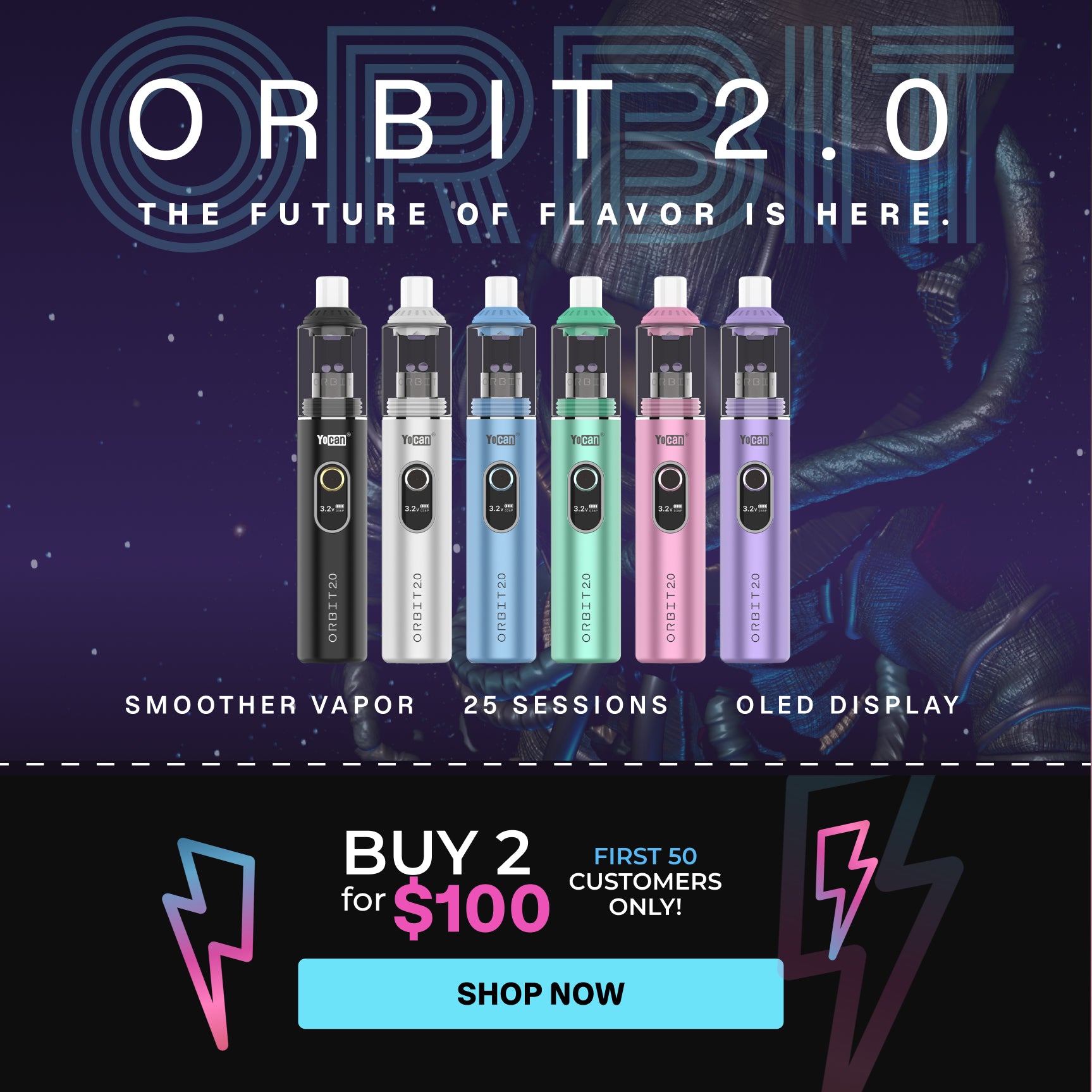 Yocan Orbit 2.0 Dab Pen Vaporizer - promo