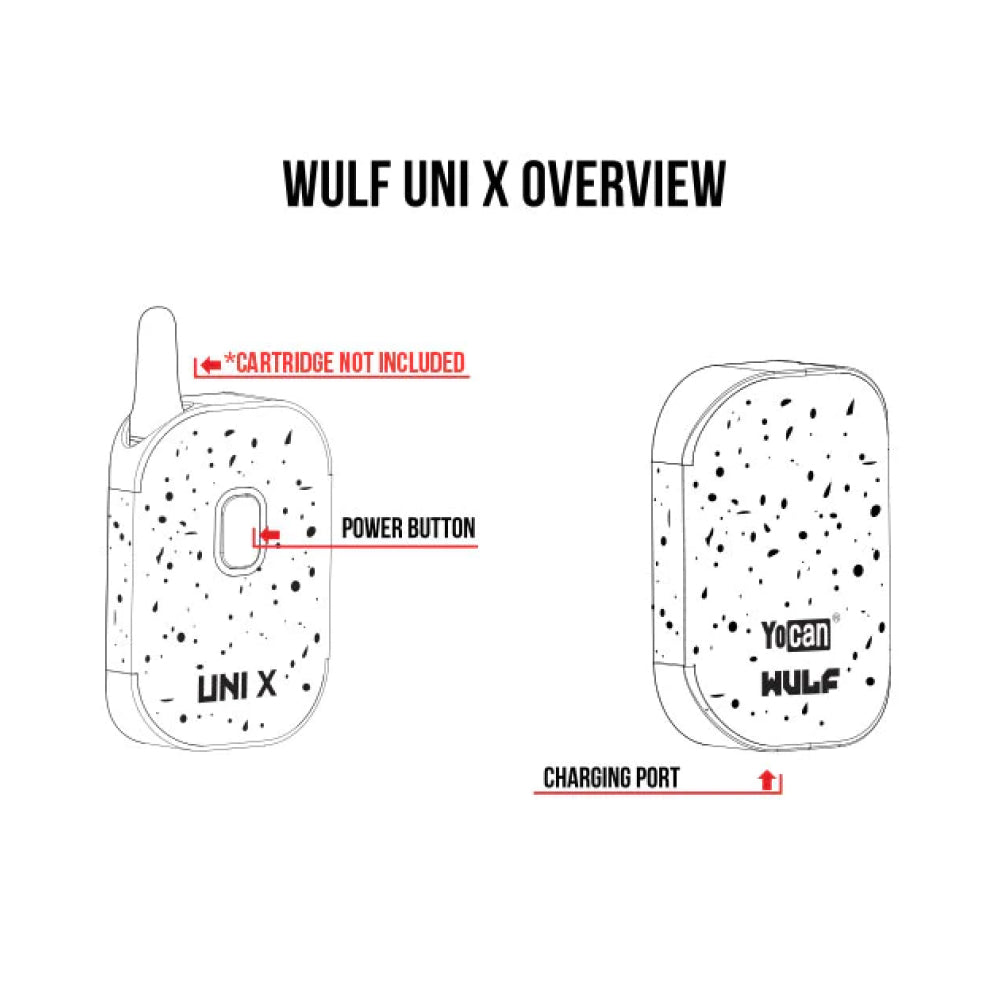 Wulf Mods UNI X Cartridge Vaporizer - parts