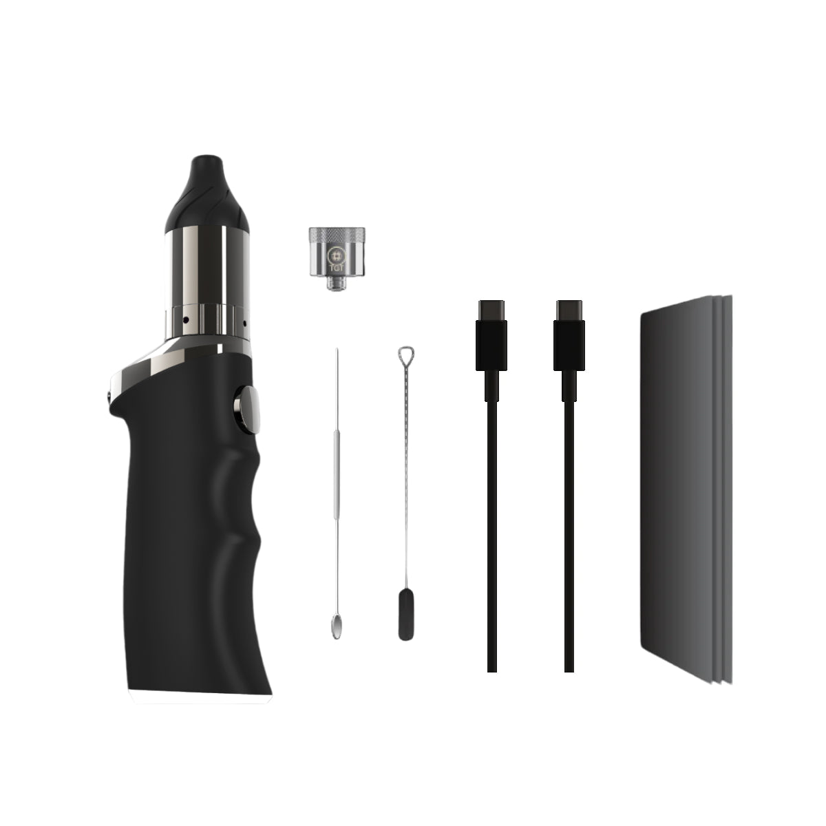 Yocan Black Phaser Ace Wax Vaporizer - what's in the box