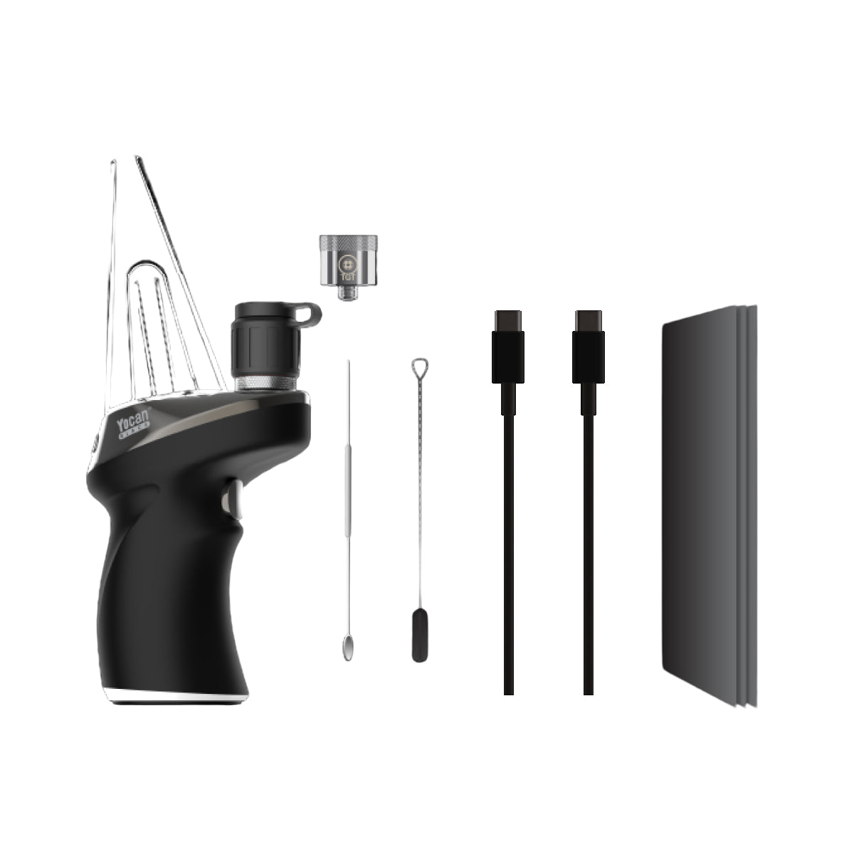 Yocan Black Phaser Max E-Rig - what's in the box