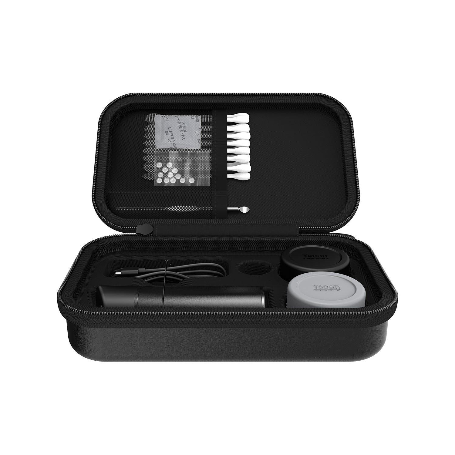 Yocan Black Pocket Mini Full Travel Kit - pouch inside