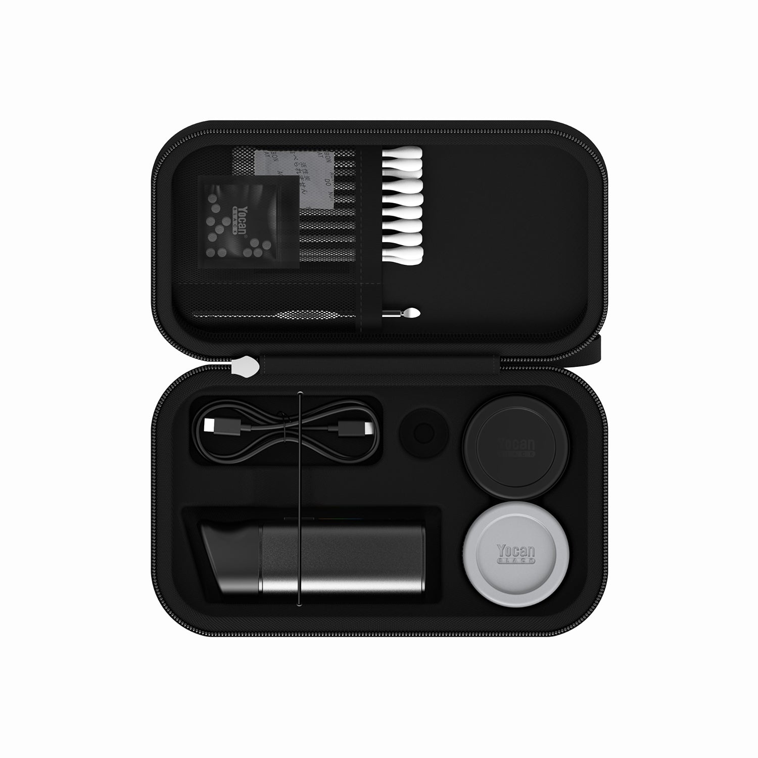 Yocan Black Pocket Mini Full Travel Kit - inside