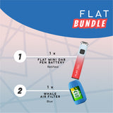 Yocan FLAT BUNDLE - Red/teal
