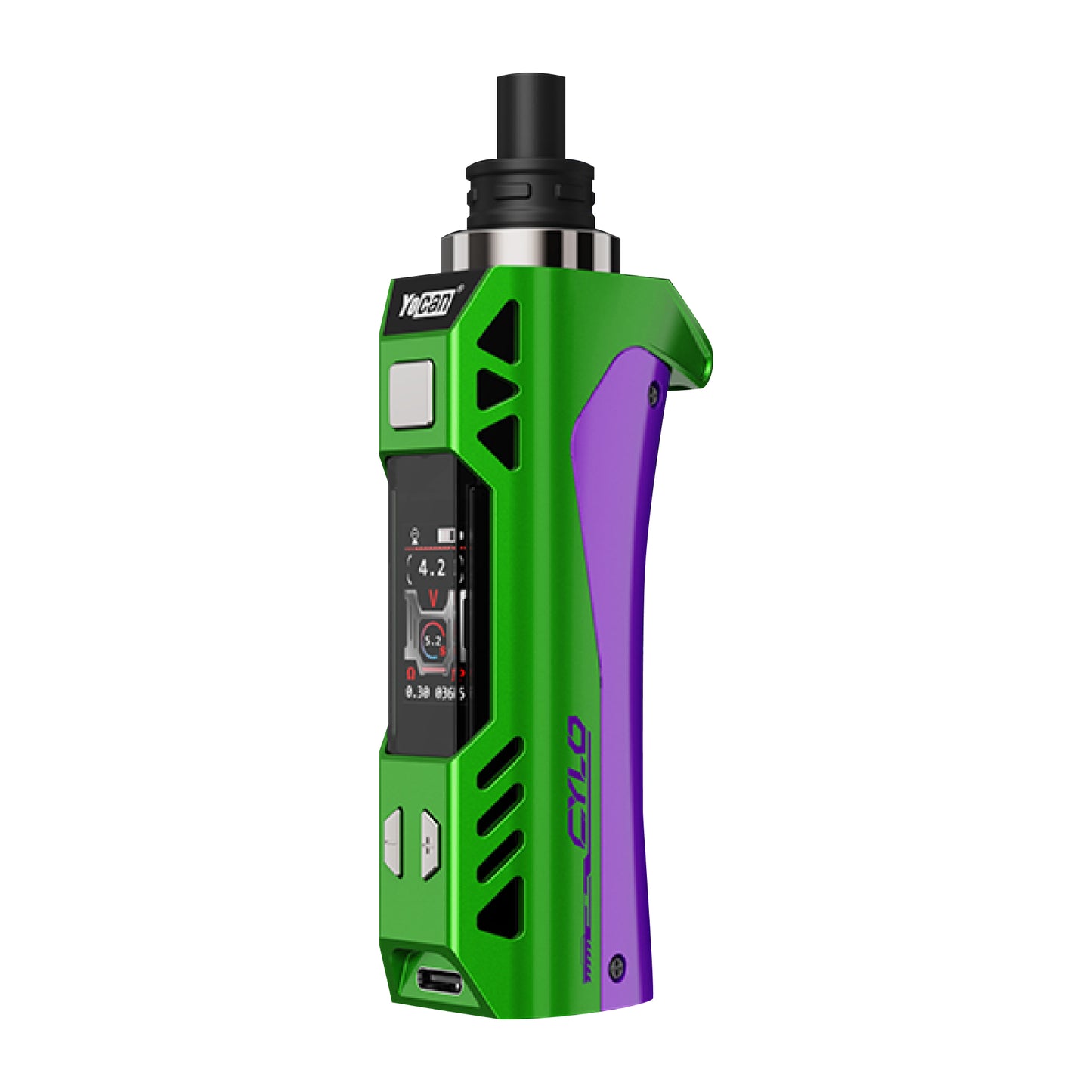 Yocan Cylo Wax Vaporizer - green-purple