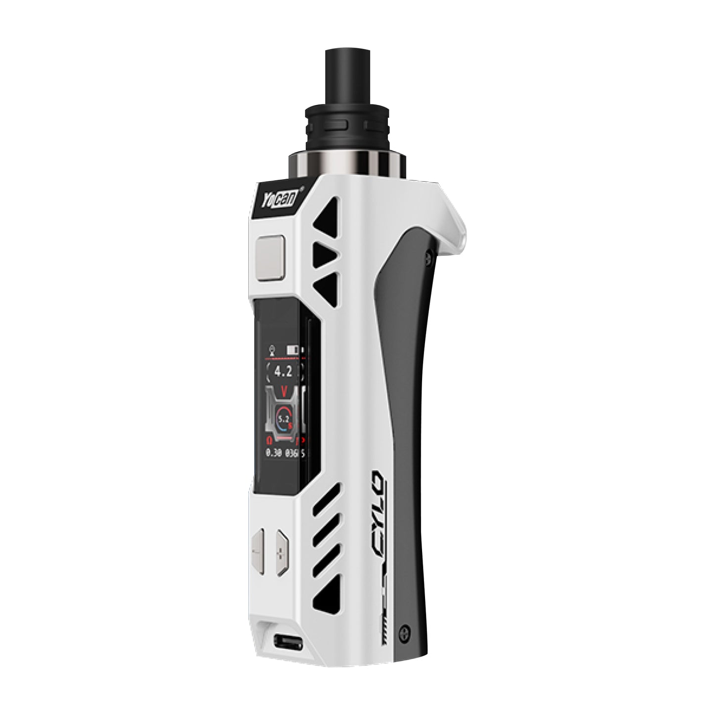 Yocan Cylo Wax Vaporizer - white-black