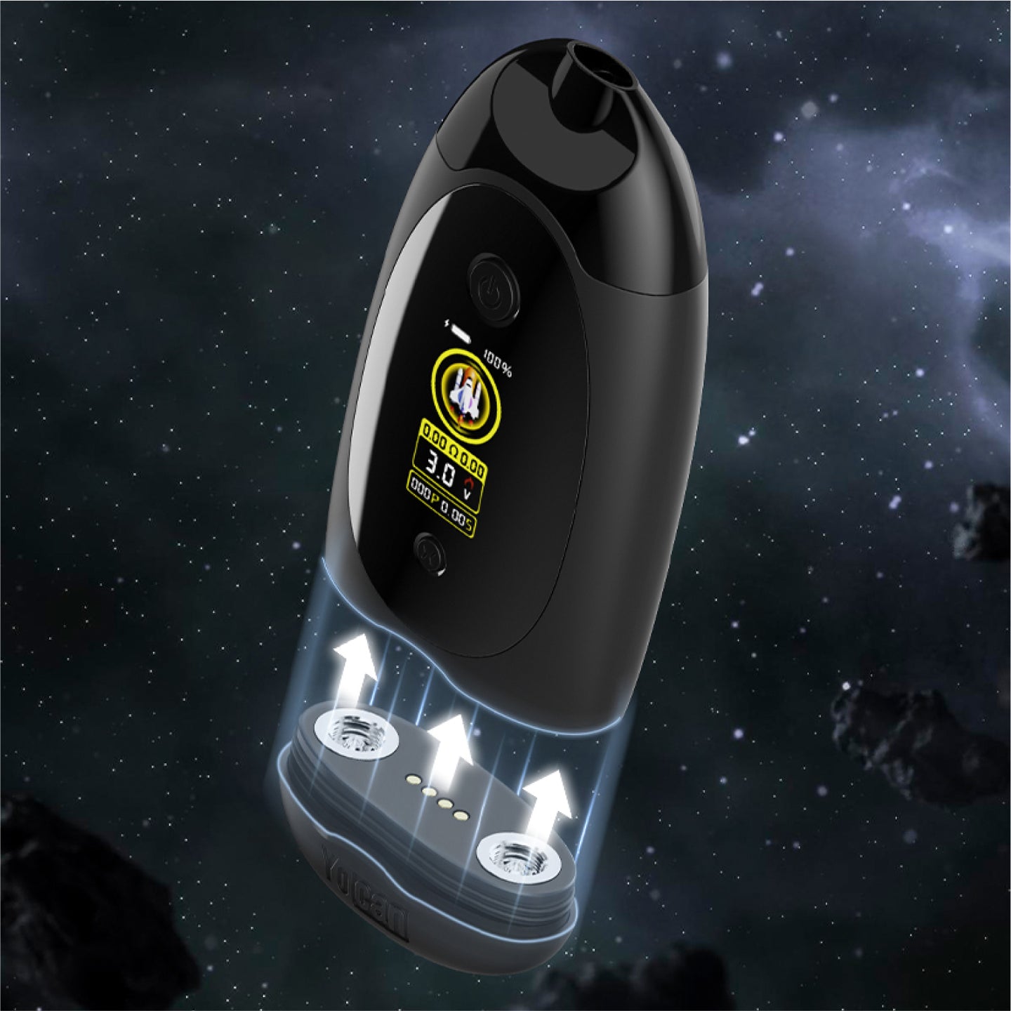 Yocan Dubb dual cartridge system close-up