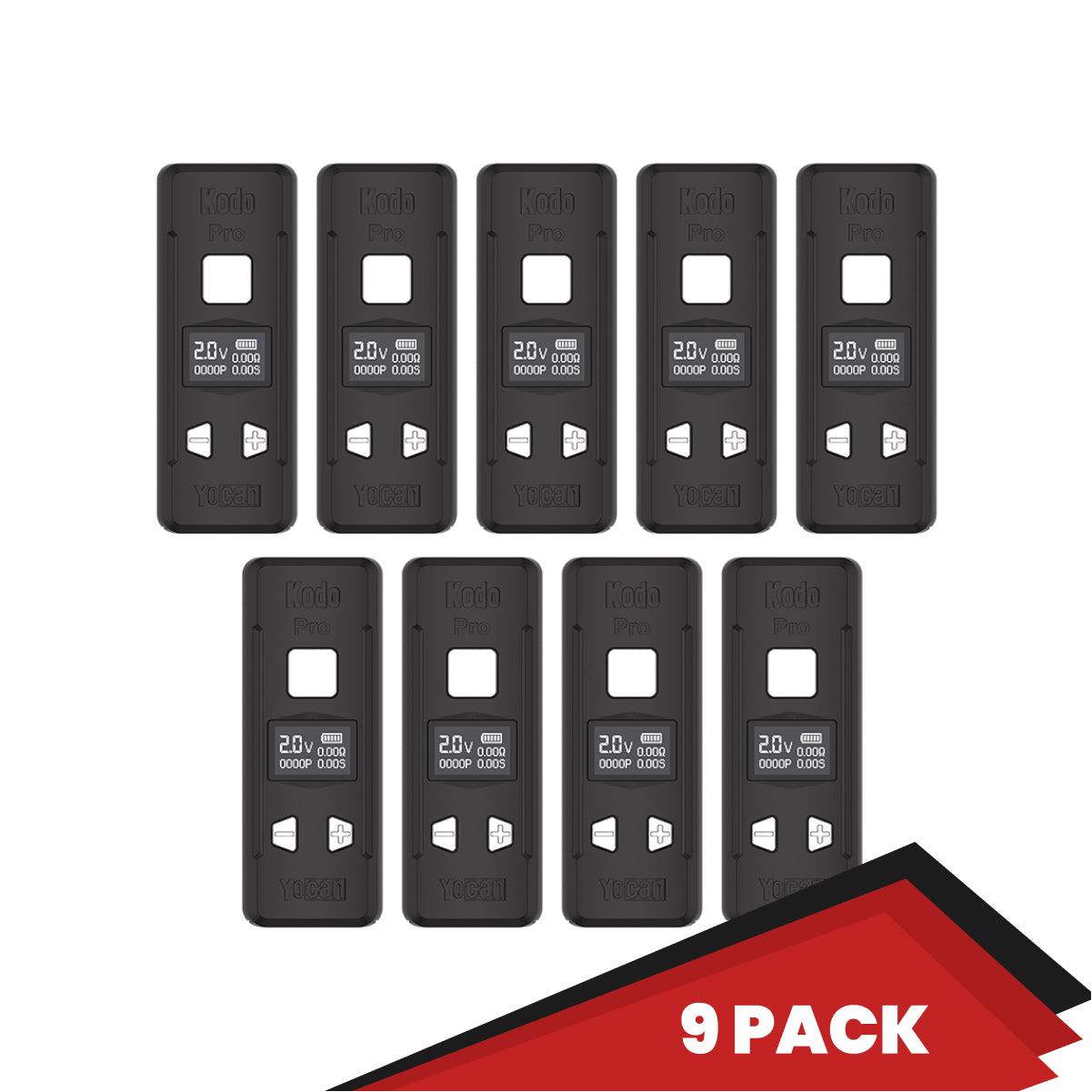 Yocan Kodo Pro - black - 9 pack-wh