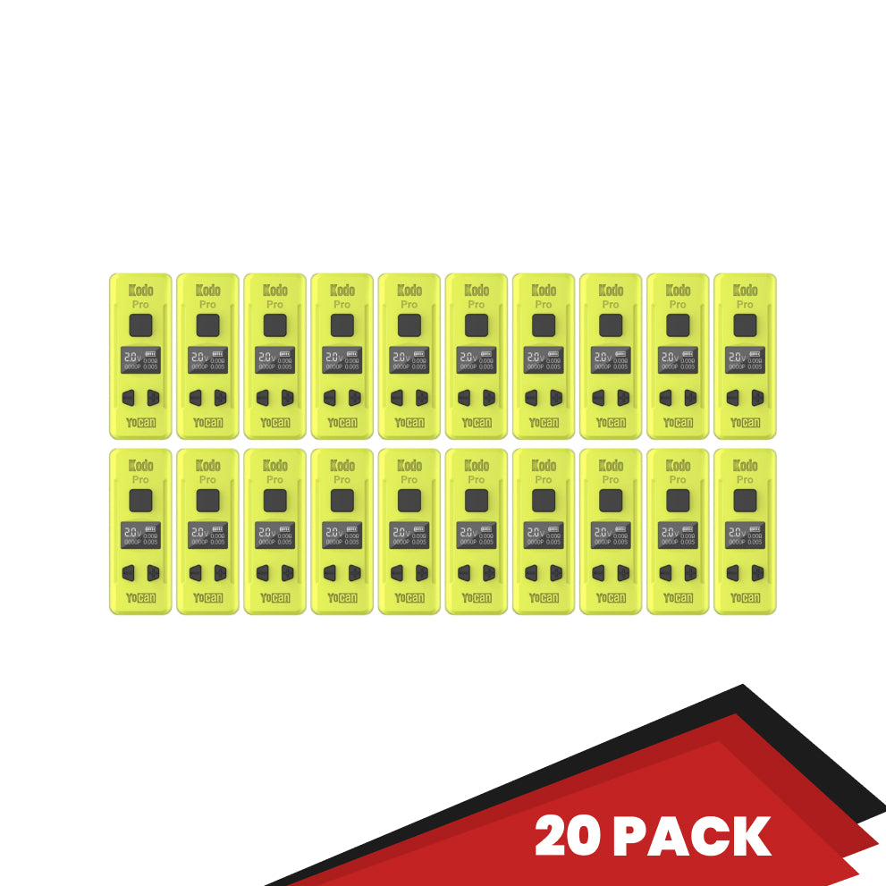 Yocan Kodo Pro Box Mod - Yellow - 20 Pack-wh
