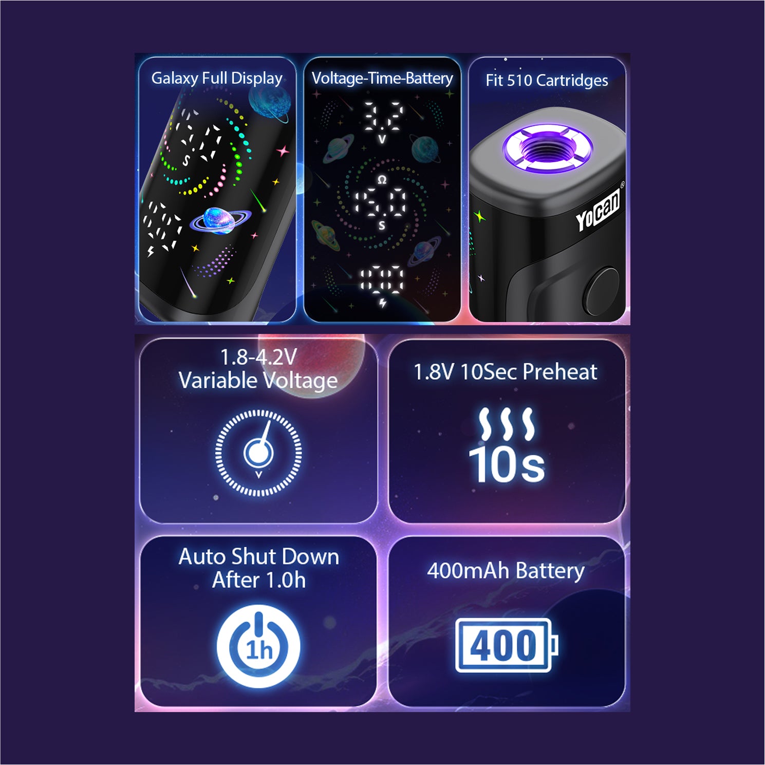 Yocan Kodo Star Box Mod - features