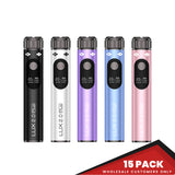 Yocan Lux 2.0 Plus Dab Pen Battery - colors - 15 Pack-wh