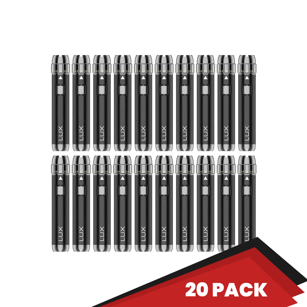 Yocan LUX 510 Threaded Vape Pen Battery - black - 20 Pack-wh