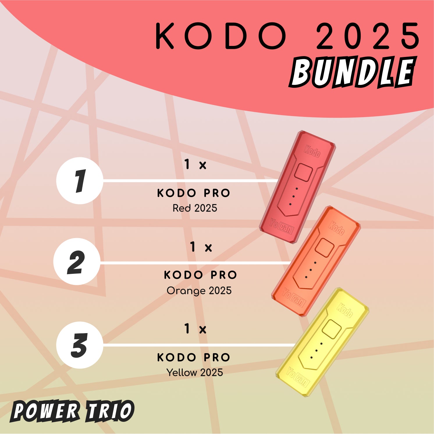 Yocan Power Trio Kodo 2025 BUNDLE - ROY