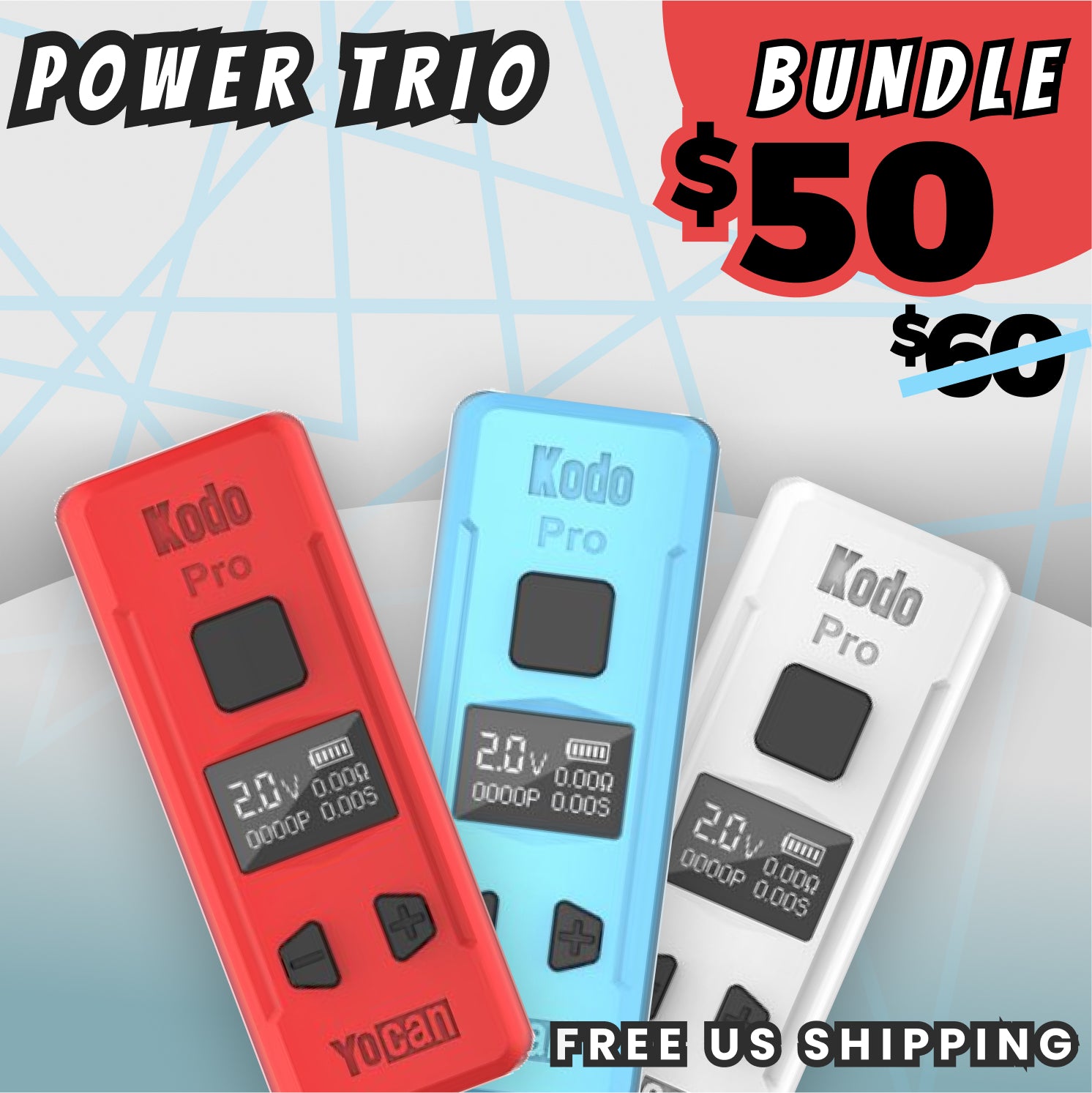 Yocan Power Trio Kodo Pro BUNDLE - RBW