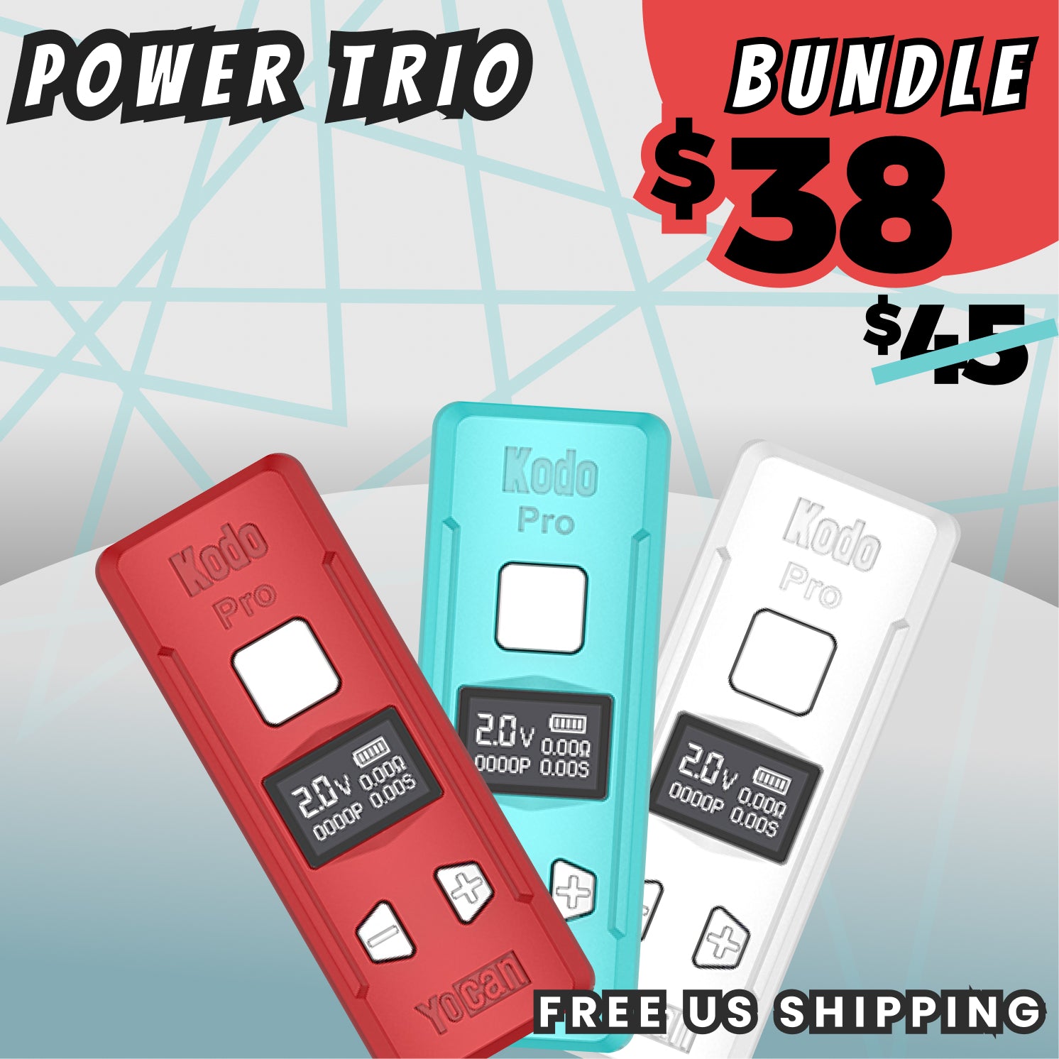 Yocan Power Trio Kodo Pro BUNDLE - RBW