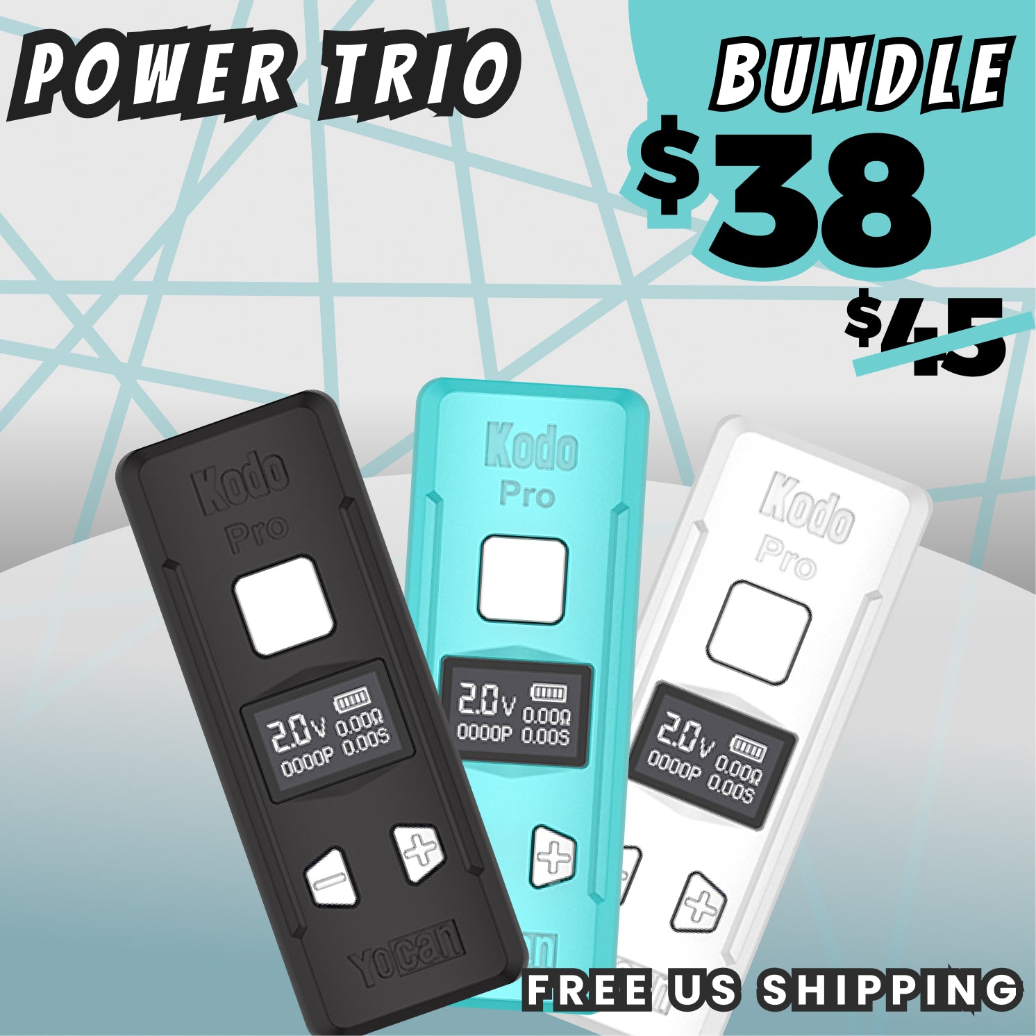 Yocan Power Trio Kodo Pro BUNDLE - BTW