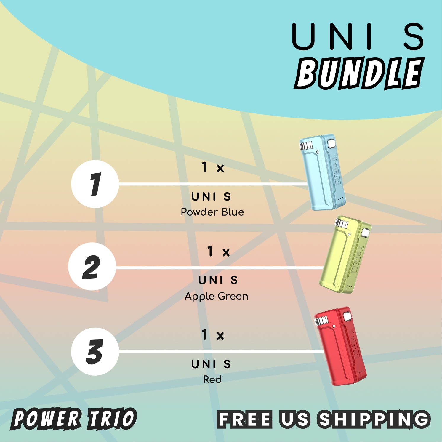 Yocan UNI S Trio Bundle - BGR