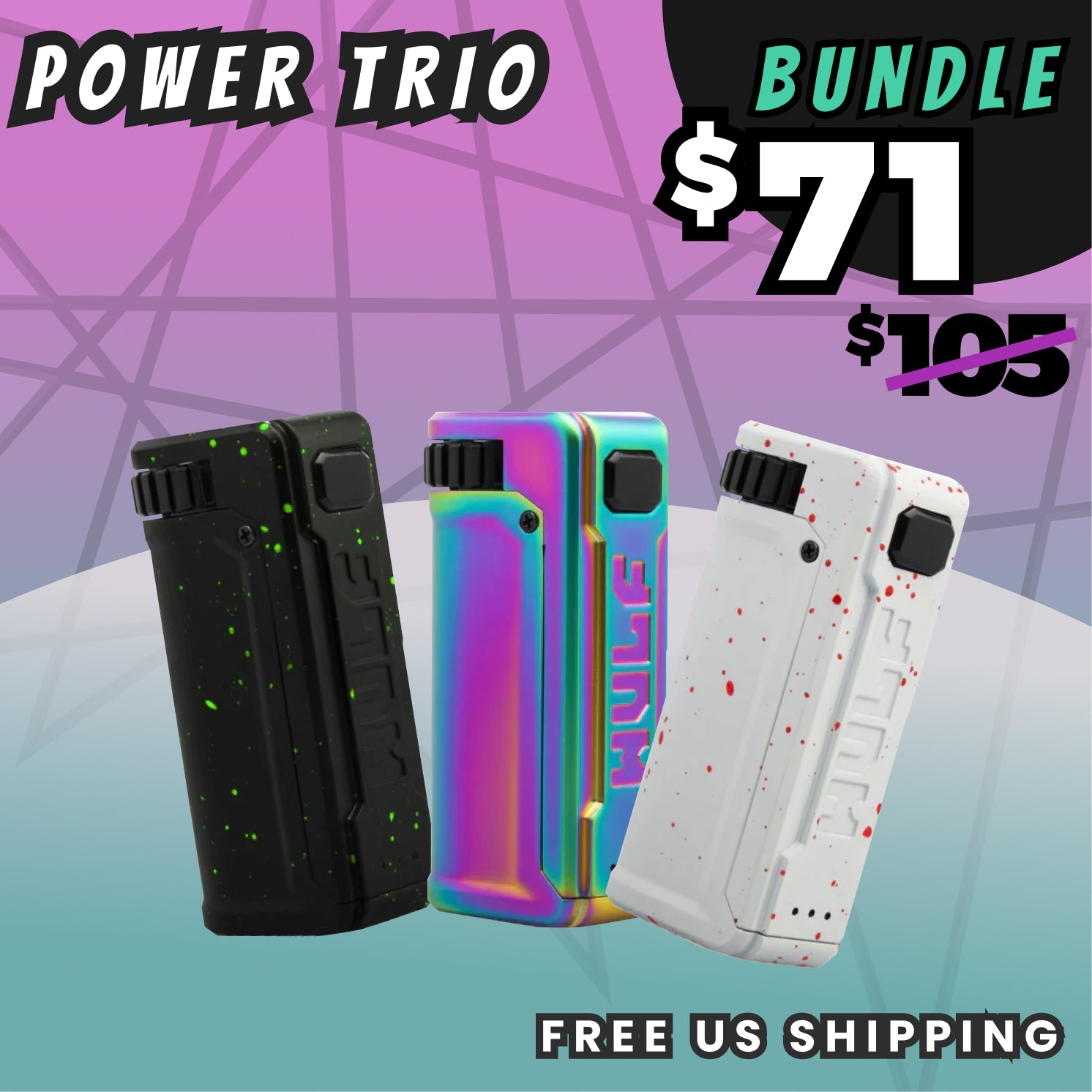 Yocan UNI S Trio BUNDLE - Spatter B