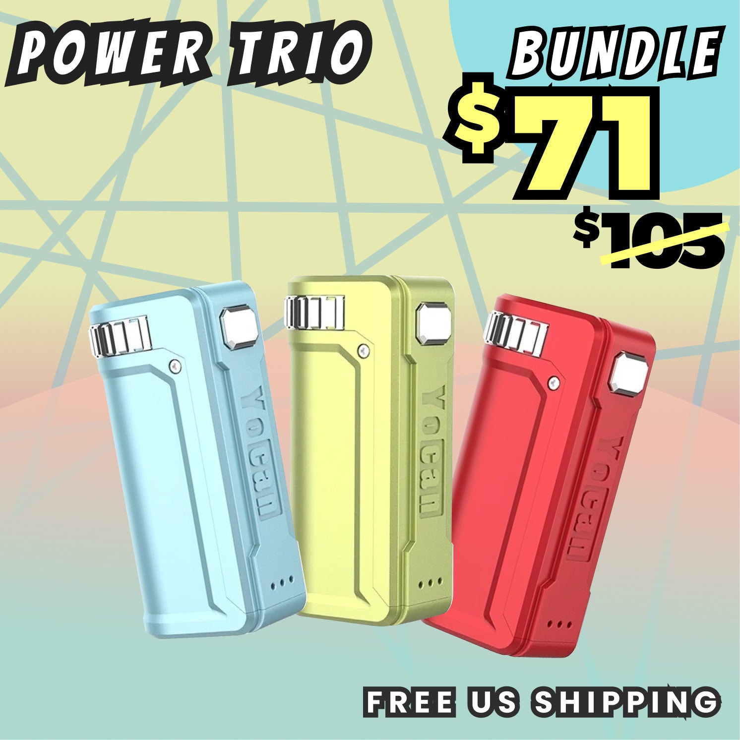 Yocan UNI S Trio Bundle - BGR – Yocan Vaporizer