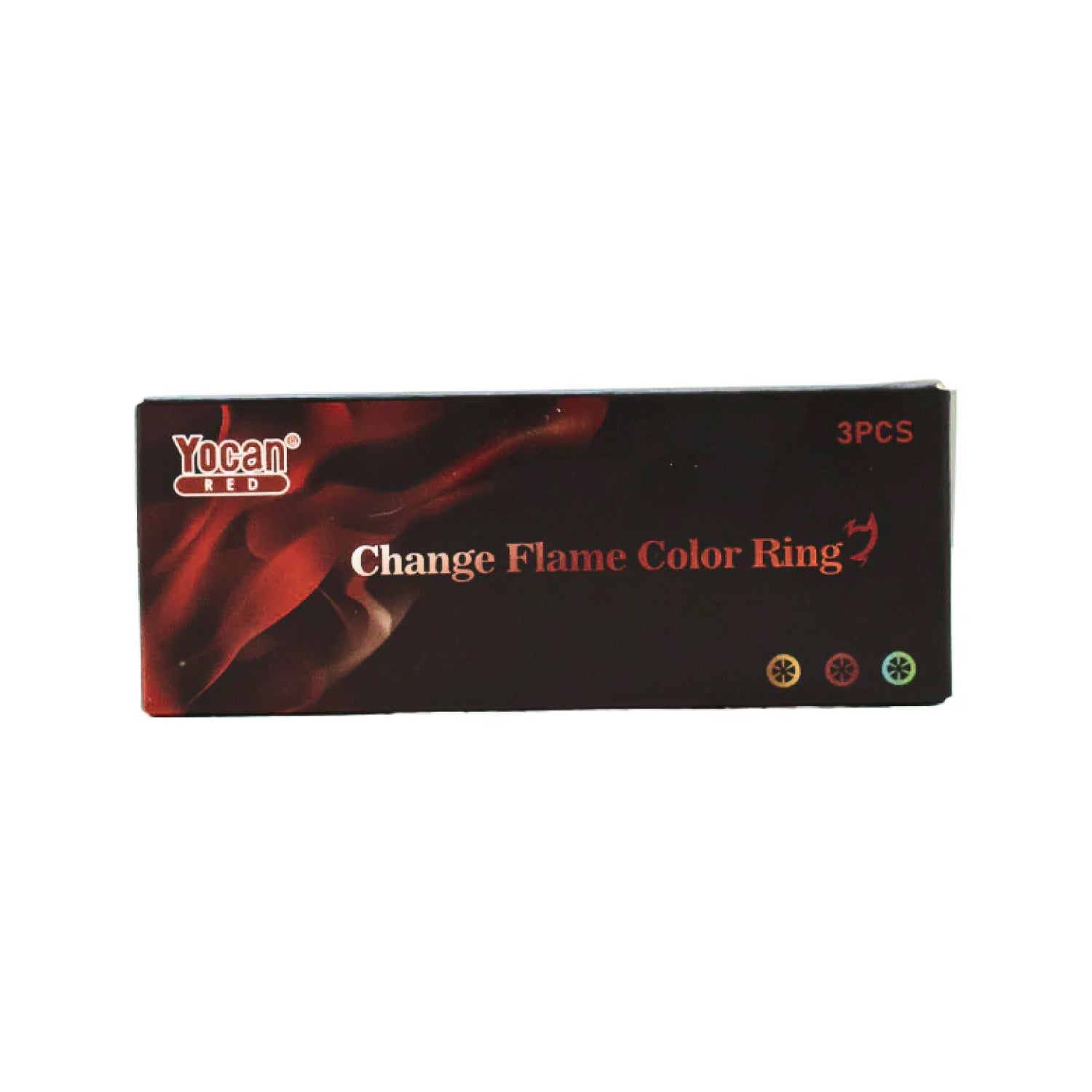 Yocan Red Color Changing Flame Rings - 3 pieces - box