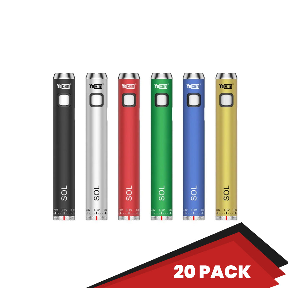 Yocan SOL Series Dab Pen Battery - 20 Pack-wh