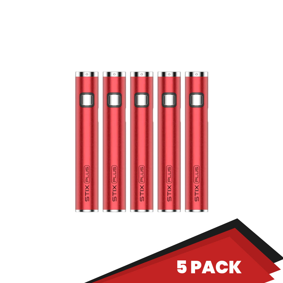 Yocan Stix Plus Battery - red - 5 Pack-wh