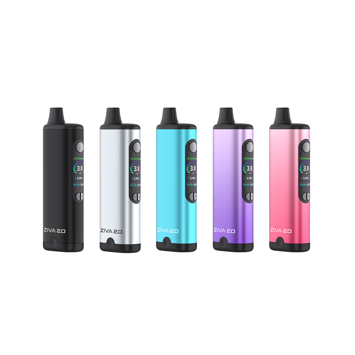 Yocan Ziva 2.0 Dab 510 Thread Battery - colors