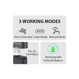 Yocan Ziva 2.0 Dab 510 Thread Battery - features