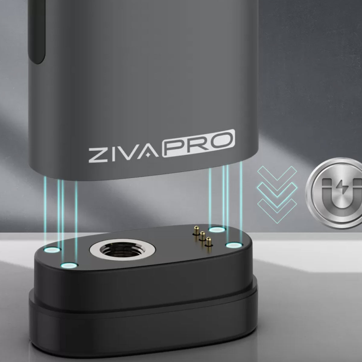 Yocan Ziva Pro Smart Vaporizer Mod - magnetic connection