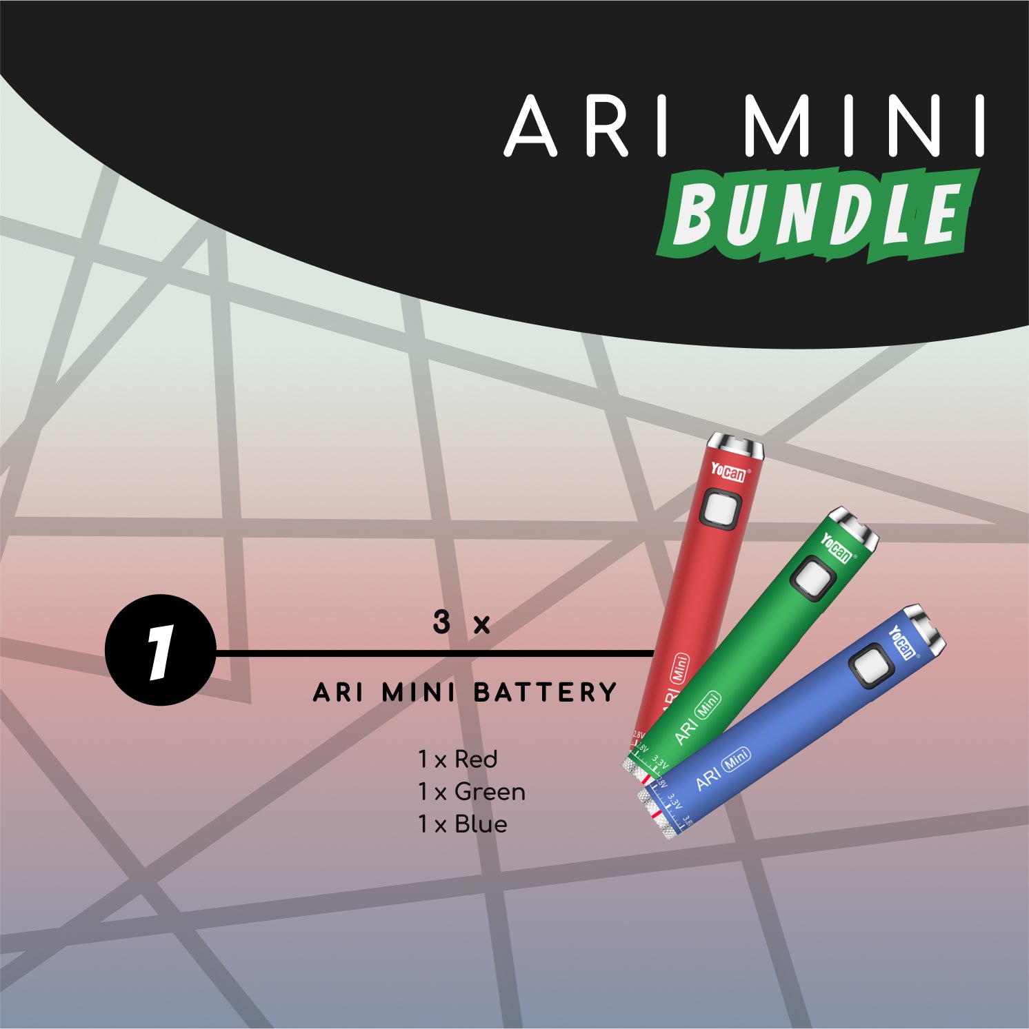Yocan ARI Mini Trio Bundle - RGB