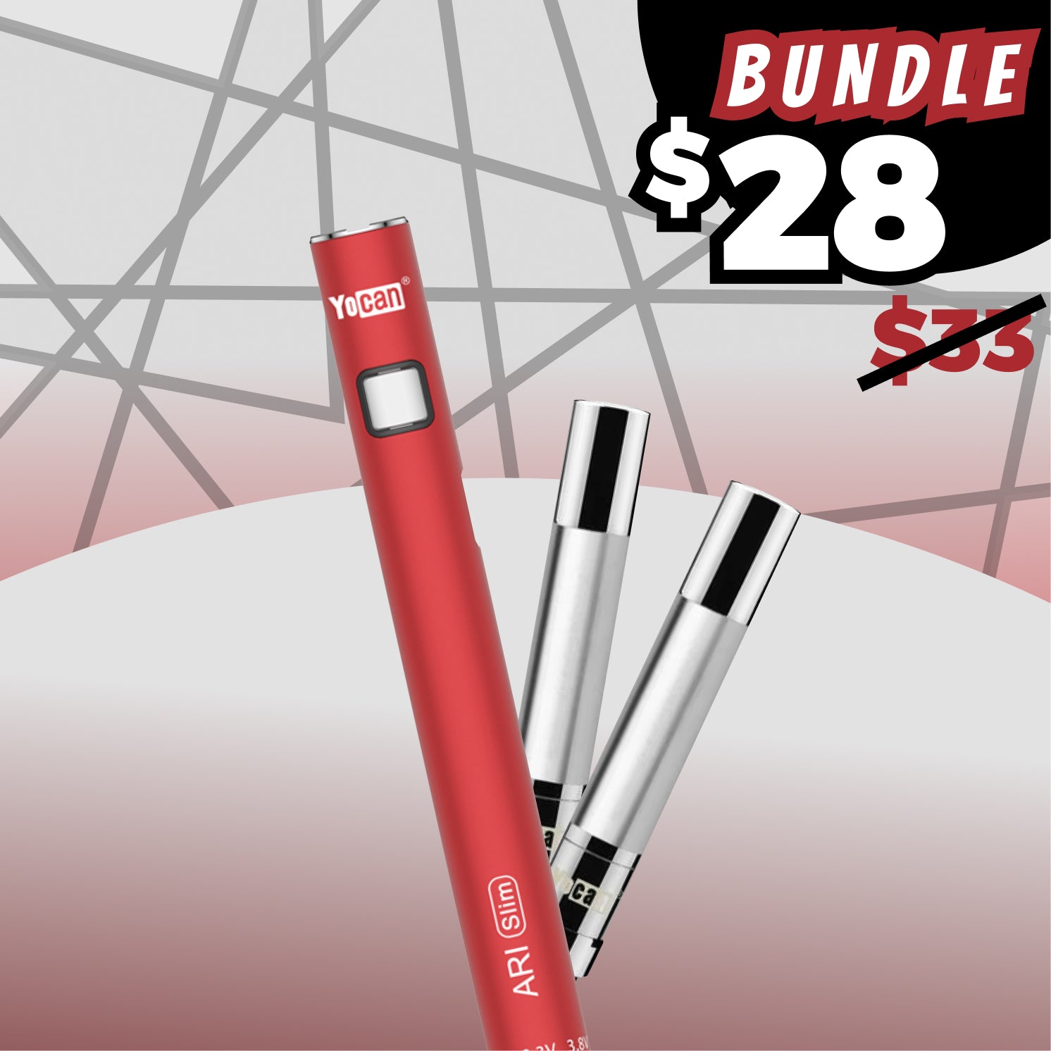 Yocan ARI Slim Red Bundle