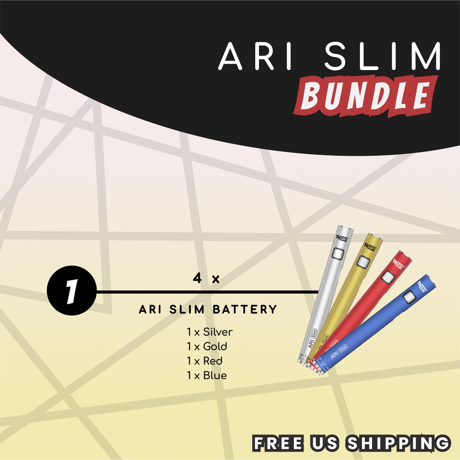 Yocan ARI Slim Quad Bundle - SGRB
