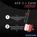 Yocan Black Dab ACE 2 + Case BUNDLE Red