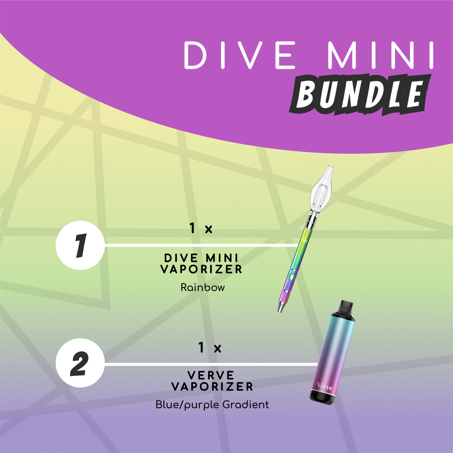 Yocan Dive Mini BUNDLE - Rainbow