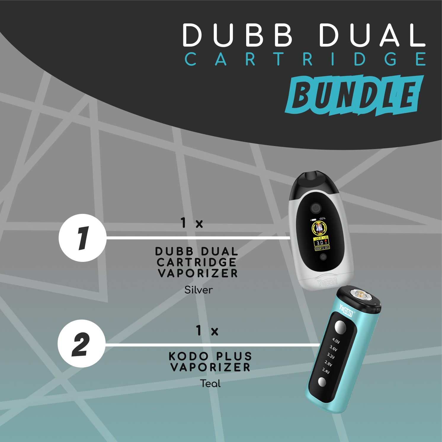Yocan Dab Jam Dubb BUNDLE - Silver