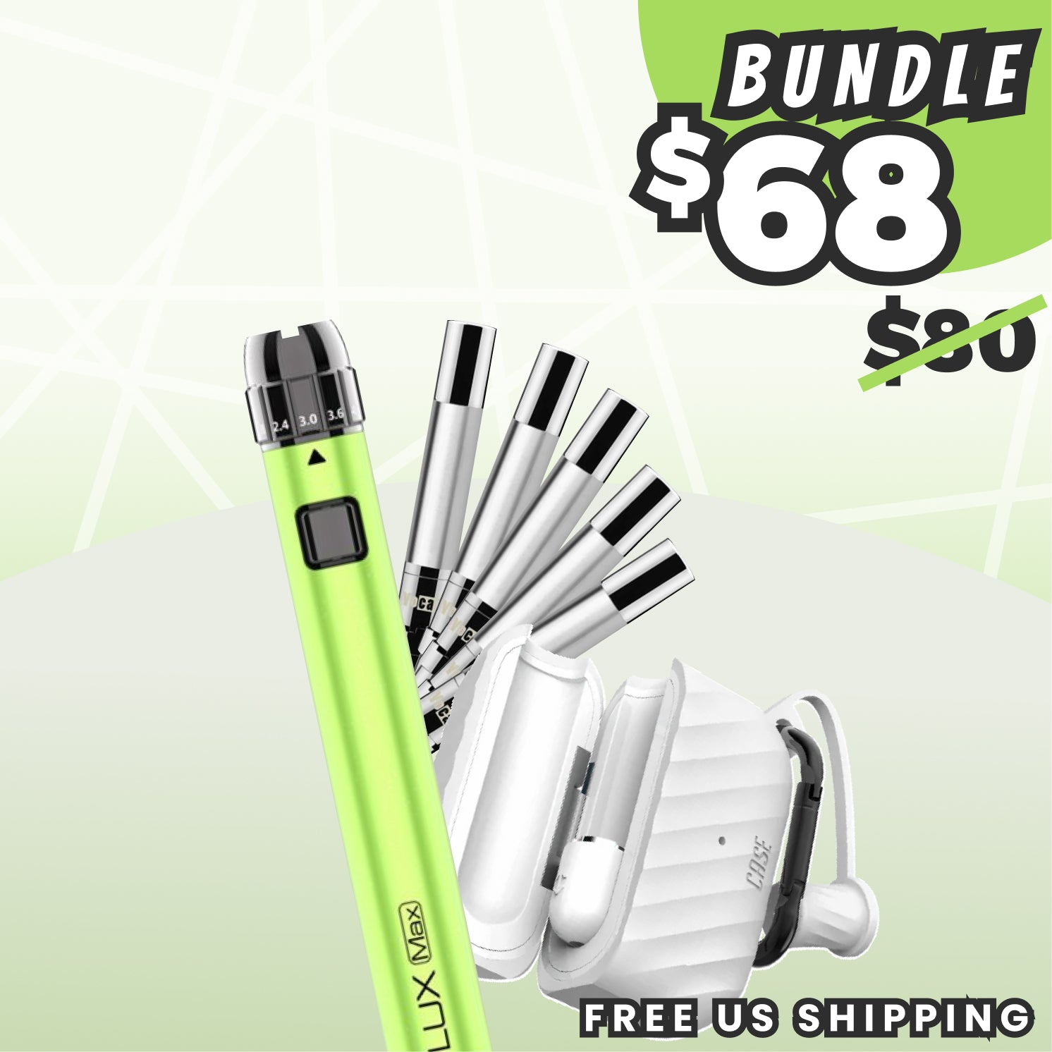 Yocan LUX Max Green x Case Bundle