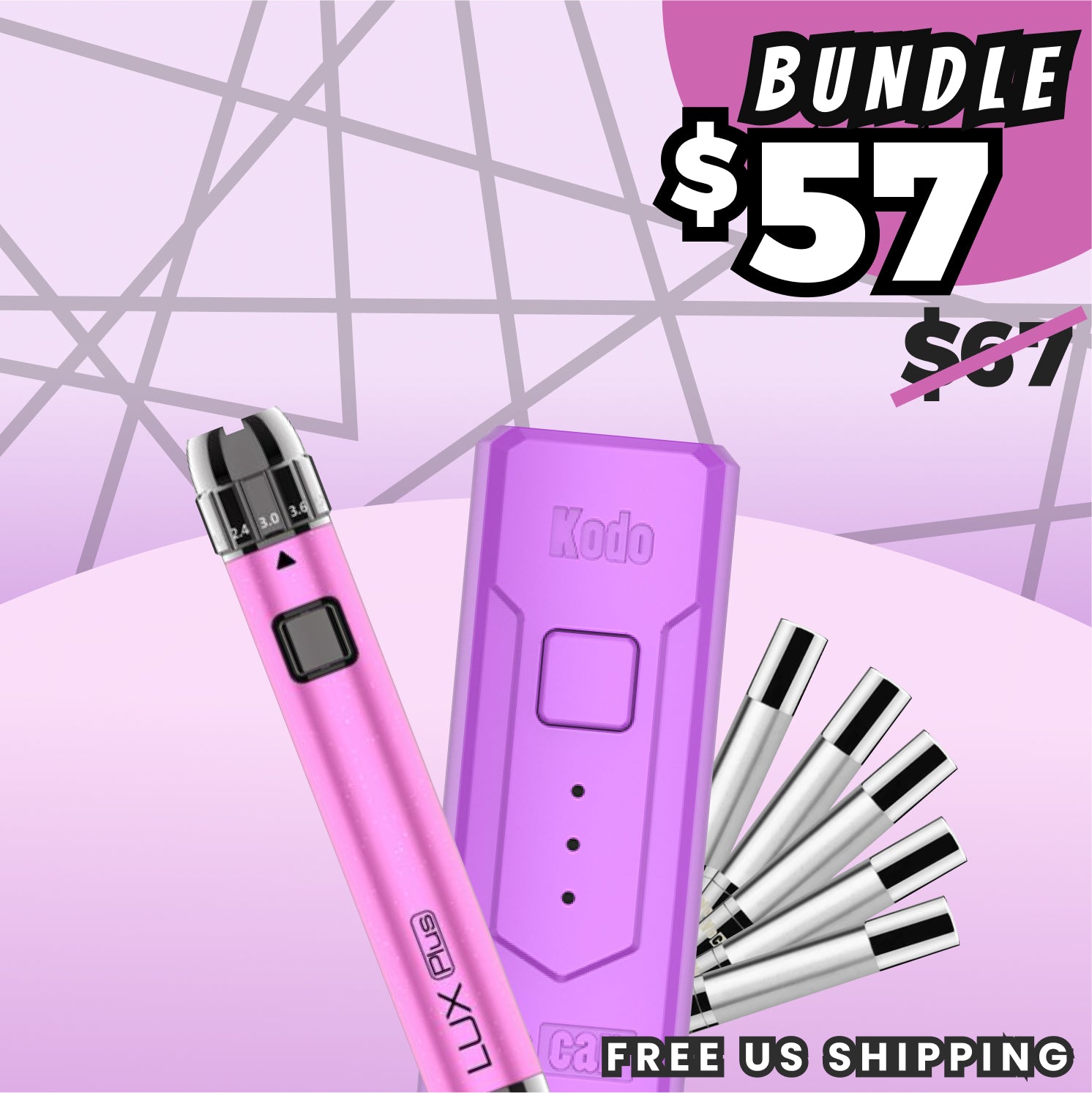 Yocan LUX Plus Pink x Kodo Bundle