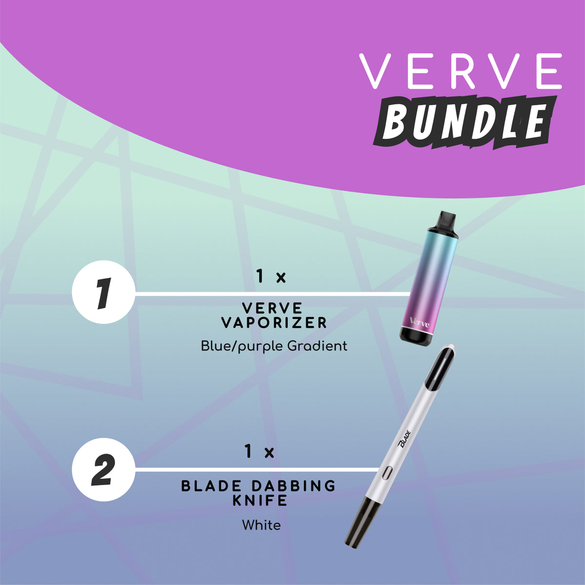 Yocan Verve + Blade BUNDLE - Blue/purple Gradient Yocan Vaporizer Yocan Verve + Blade BUNDLE - Blue/purple Gradient Yocan Vaporizer