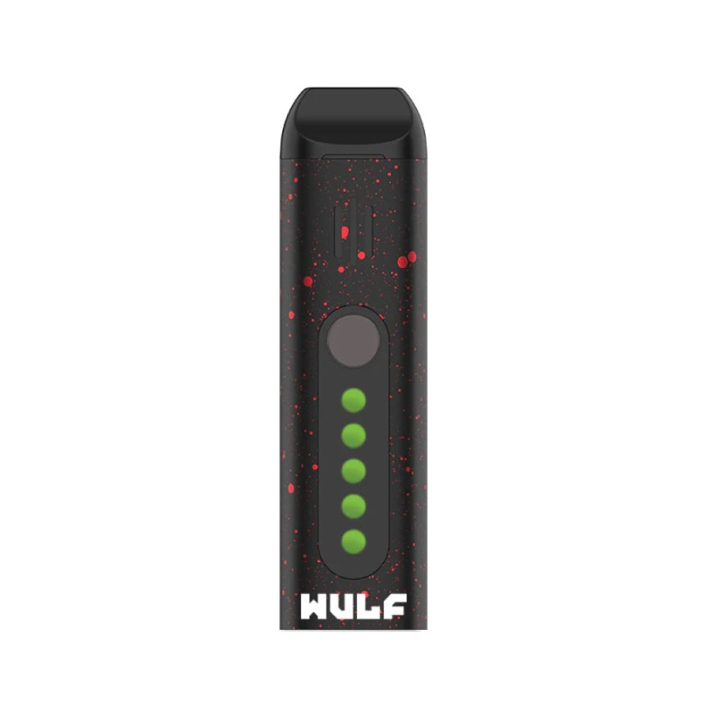 Wulf Mods Flora Dry Herb Vaporizer - black red spatter
