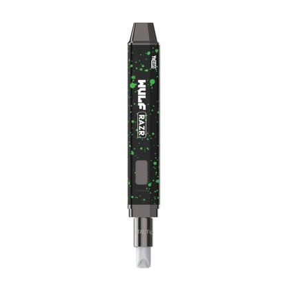 Wulf Modz RAZR Nectar Collector Vaporizer and Hot Knife - black green spatter