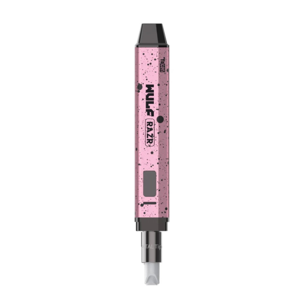 Wulf Modz RAZR Nectar Collector Vaporizer and Hot Knife - pink black spatter