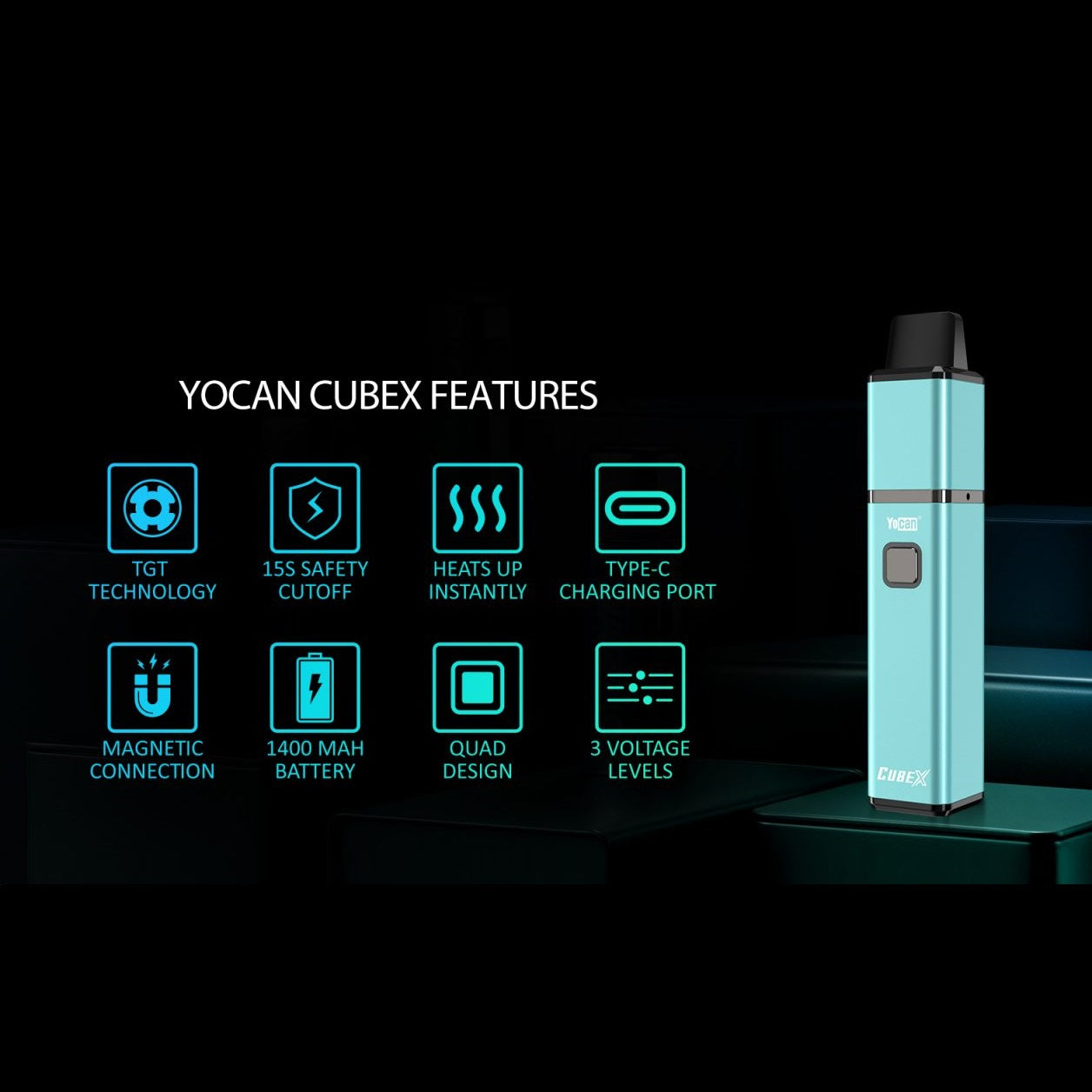 Yocan CubeX Vaporizer features
