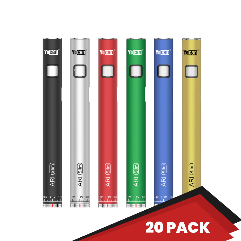 Yocan ARI Slim Dab Pen Battery - 20 Pack-wh