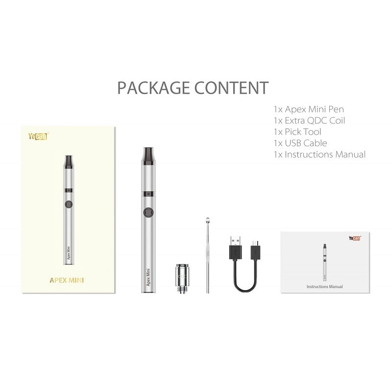 Yocan Apex Mini What's in the Box