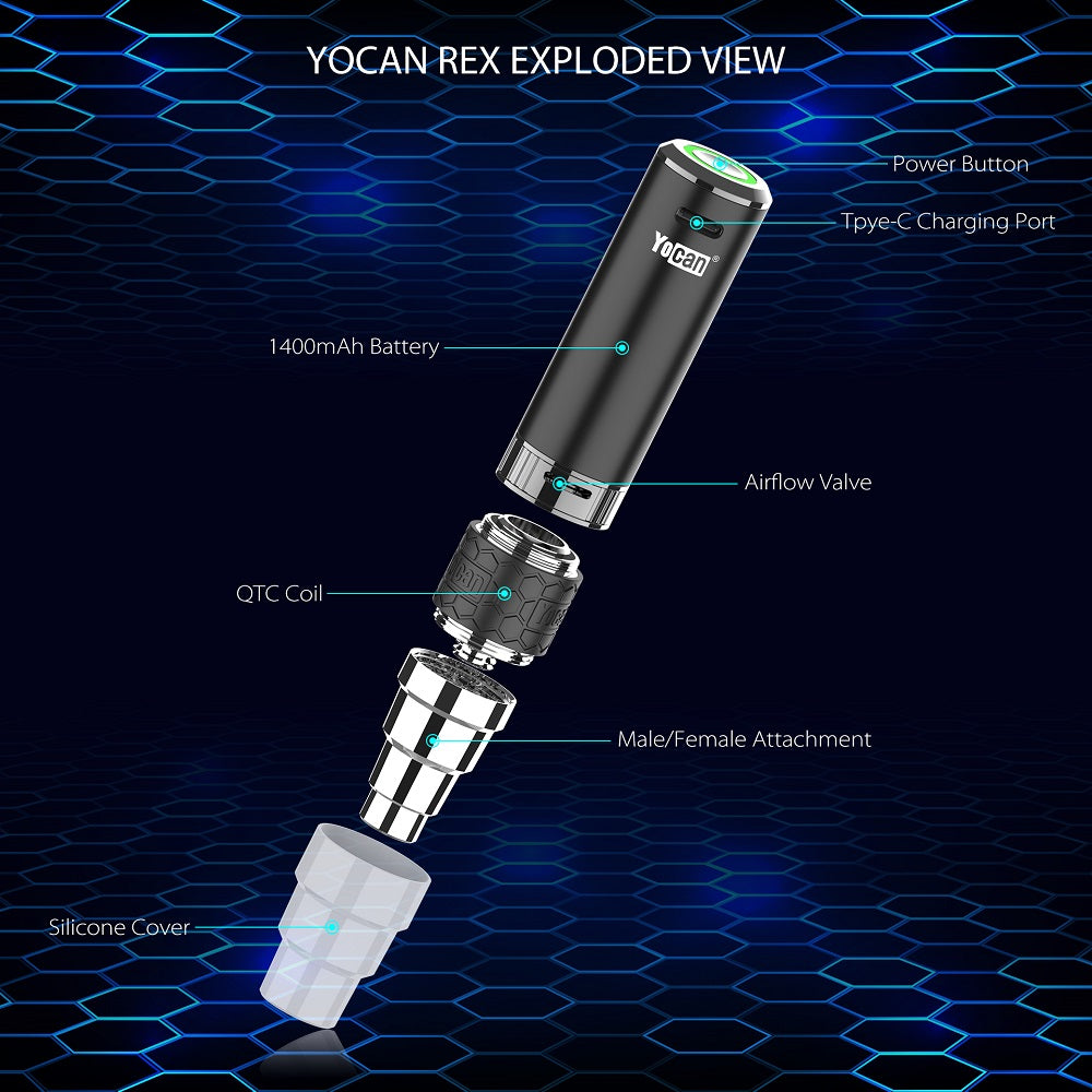 Yocan Rex Portable eNail Wax Vaporizer — Vape Pen Sales