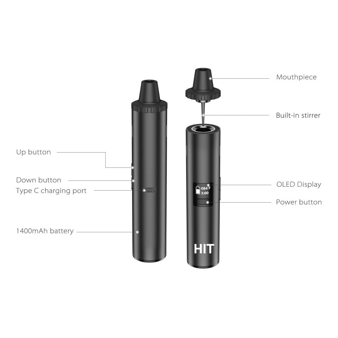 Yocan HIT Weed Pen/Dry Herb Vaporizer for Sale Yocan Vaporizer Yocan HIT Weed Pen/Dry Herb Vaporizer for Sale Yocan Vaporizer