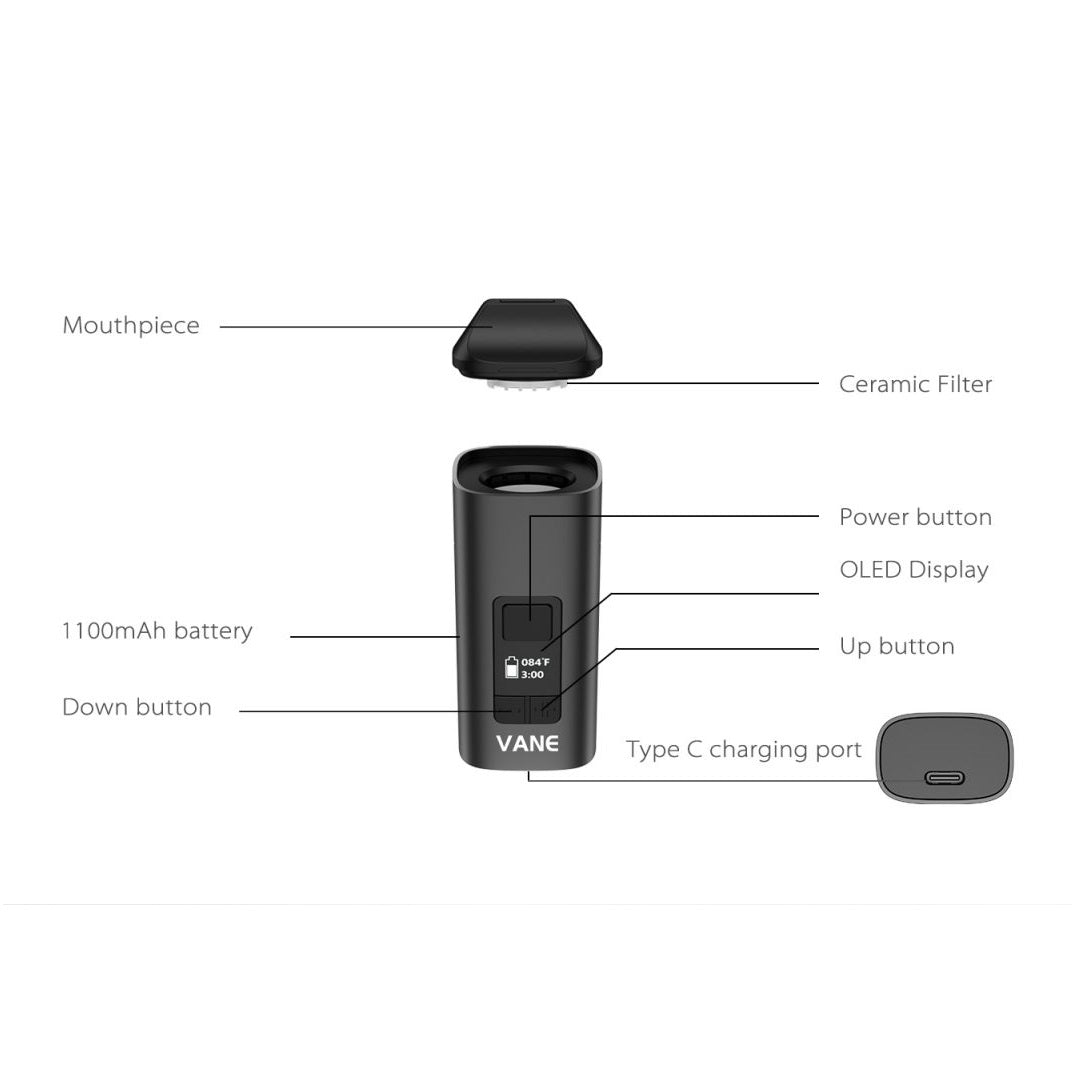 how to smoke pipe tobacco from vane youcan vape Yocan Vane Dry Herb Vaporizer main image 0